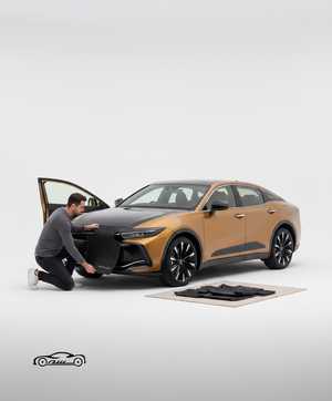 Create a professional, photorealistic e-commerce product photo: a photorealistic human model wearing
